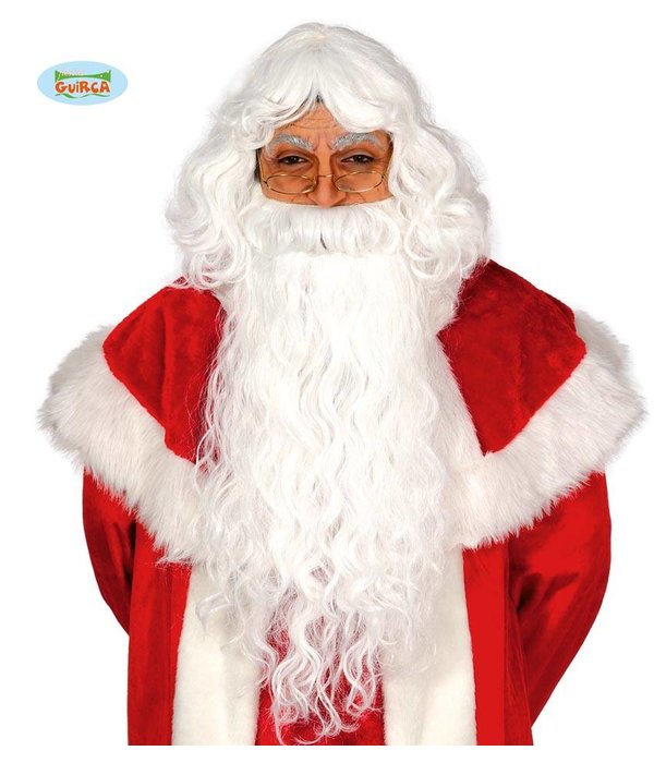 Kerstman Baard + Pruik