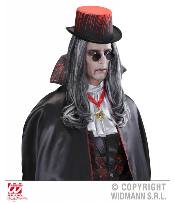 Hoge hoed zwart met bloed