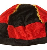 Pietenmuts zwart/rood