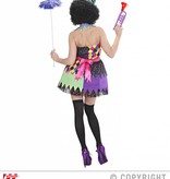 Kwaadaardige Clown dame outfit