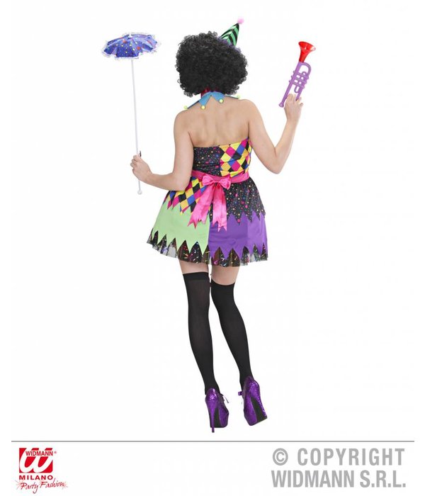 Kwaadaardige Clown dame outfit