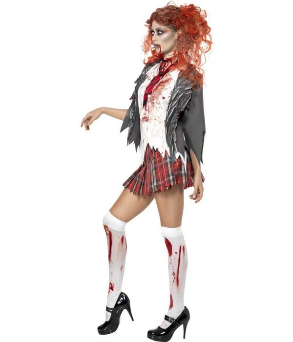 Zombie Schoolmeisje kostuum