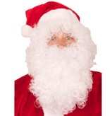 Pruik + Baard kerstman eco