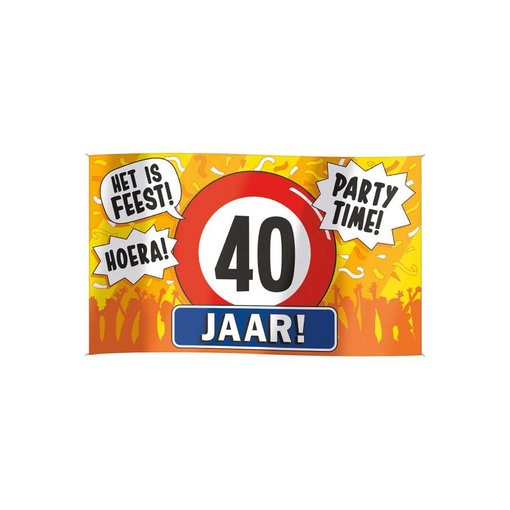 Gevelvlag 40 jaar 90 x 150 cm