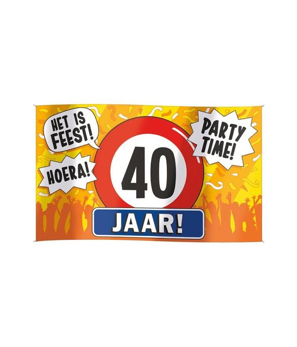 Gevelvlag 40 jaar 90 x 150 cm