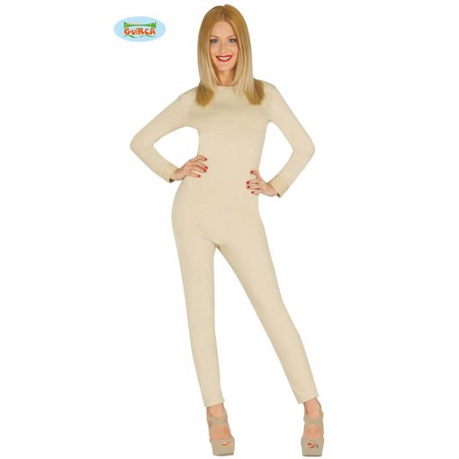 Bodysuit vrouw lichaamskleur spandex