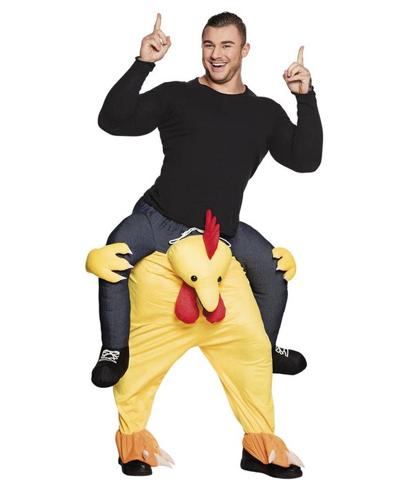 Draag mij kostuum funny Kip