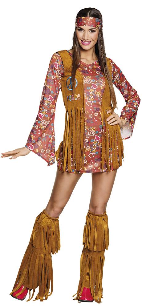 Hippie hottie kostuum - Feestbazaar.nl