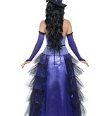 Elegante Heksenkostuum zwart/paars