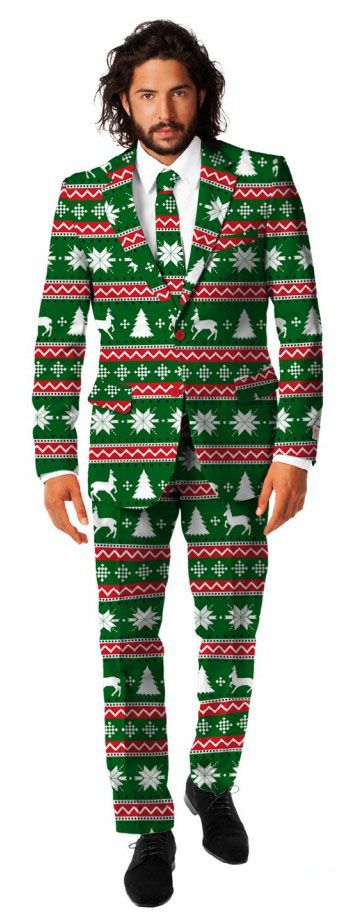 OppoSuits | Festive Green | Mannen Kostuum | Groen | Kerst | Maat 50