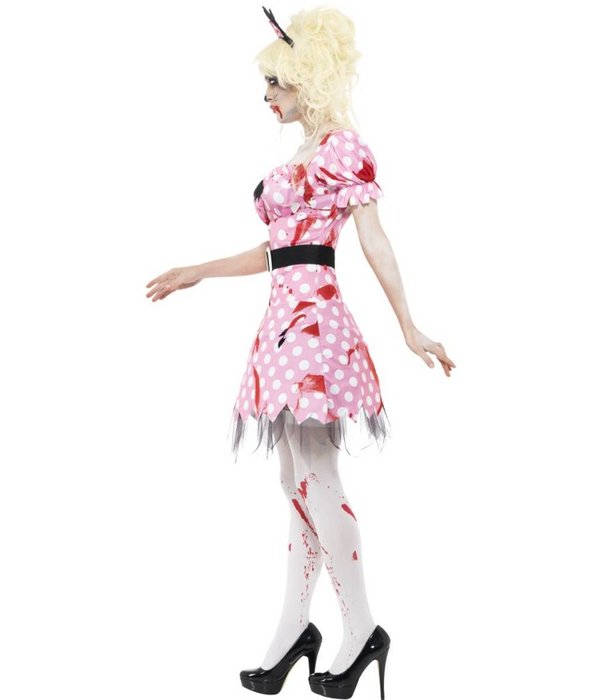 Zombie mini mouse kostuum