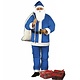 Kerstman kostuum blauw volwassenen