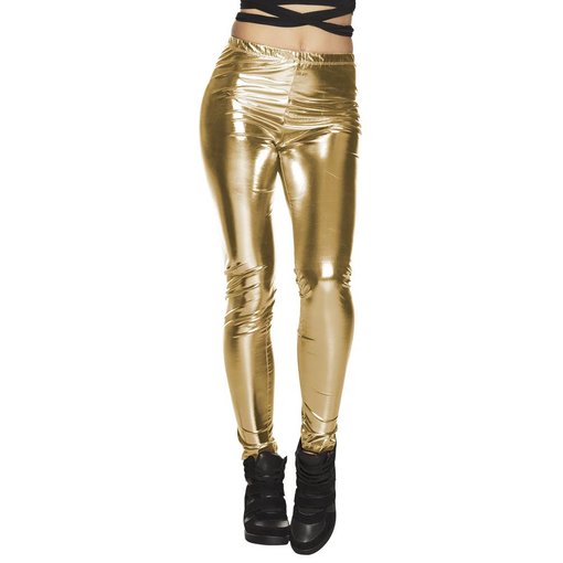 Legging glans goud