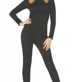 Bodysuit vrouw zwart spandex