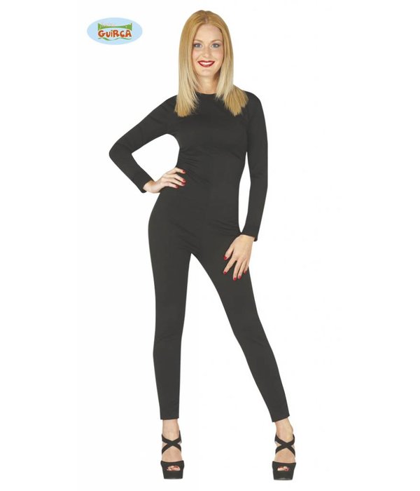 Bodysuit vrouw zwart spandex