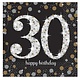 Servetten 30 jaar Sparkling Celebration