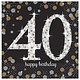 Servetten 40 jaar Sparkling Celebration