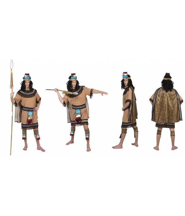 Azteken kostuum man