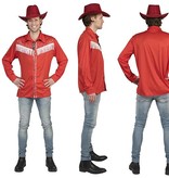 Rode Cowboy Linedancer blouse