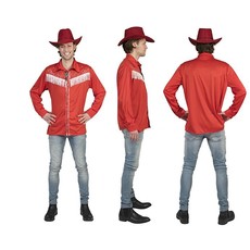 Rode Cowboy Linedancer blouse