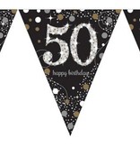 Vlaggenlijn '50' Sparkling Celebration zilver/goud