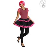 Jaren 80 jurkje visnet neon roze