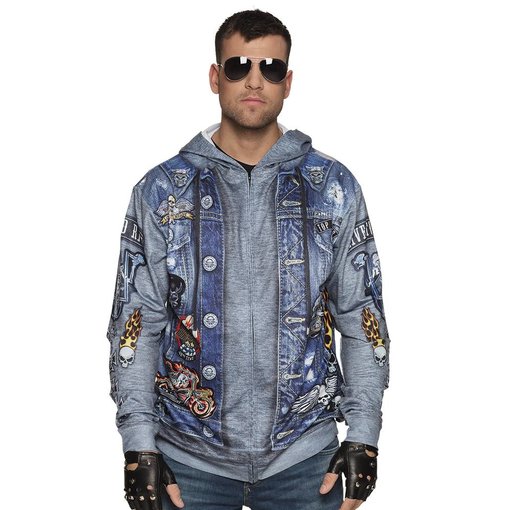 Fotorealistische hoodie biker