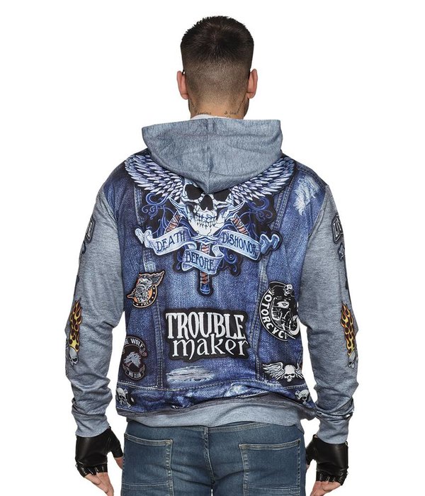 Fotorealistische hoodie biker