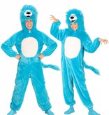 Leeuwenpak blauw pluche