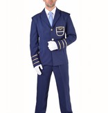 Pilotenpak blauw carnaval