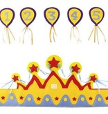 VerjaardagsKroon Leeftijden 1 tot 5 Jongen