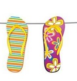 Slinger met strandslippers - 10 mtr