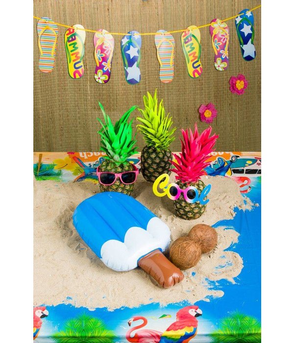 Slinger met strandslippers - 10 mtr