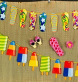 Slinger met strandslippers - 10 mtr