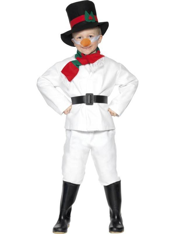 Sneeuwman pakje kind afbeelding