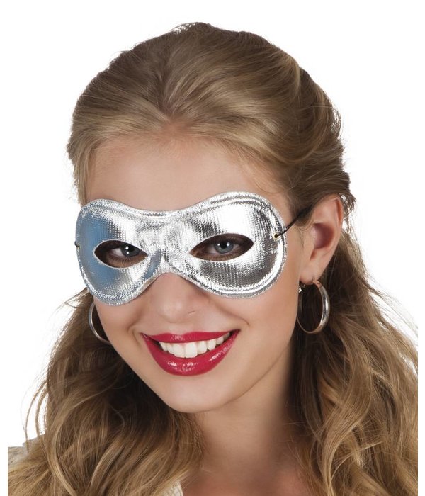 Oogmasker Metallised zilver
