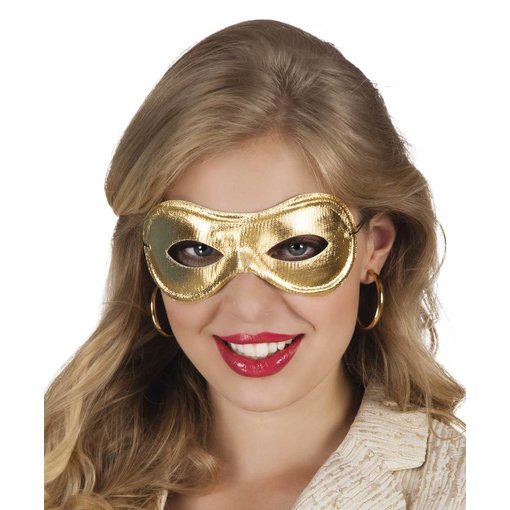 Oogmasker Metallised goud