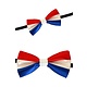 Vlinderstrik satijn rood/wit/blauw