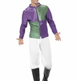 Jockey kostuum groen/paars