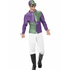 Jockey kostuum groen/paars