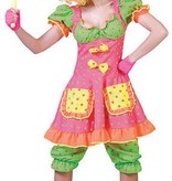 Clownskostuum vrouw Pokey