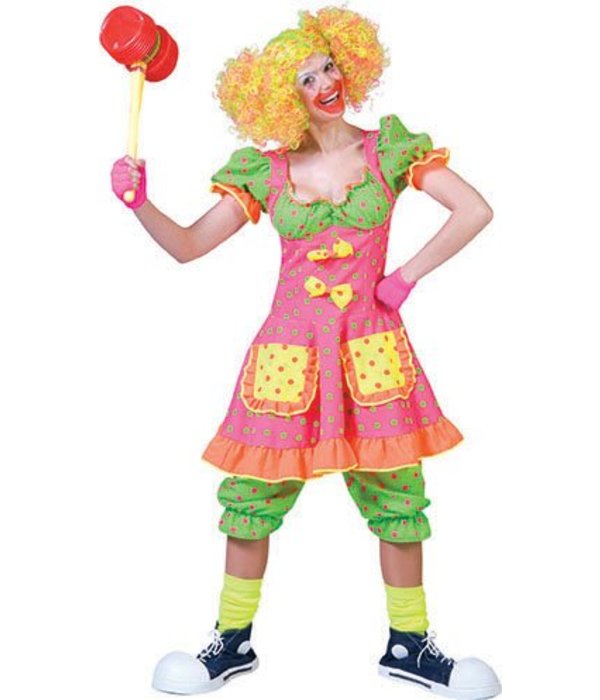 Clownskostuum vrouw Pokey