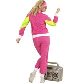 Retro Trainingspak roze/geel