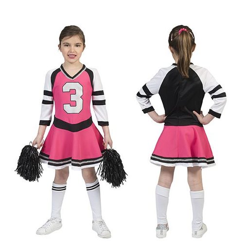 Cheerfull Cheerleader jurkje roze kind