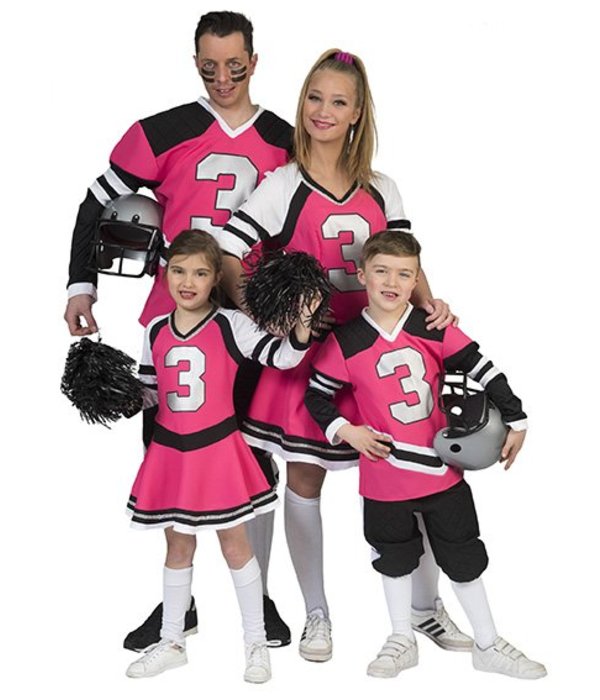 Fabulous American Footballer kostuum roze