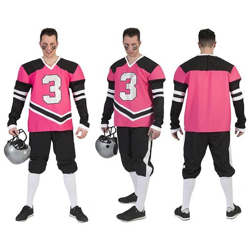 Fabulous American Footballer kostuum roze