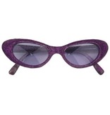 Bril glitter paars Josh