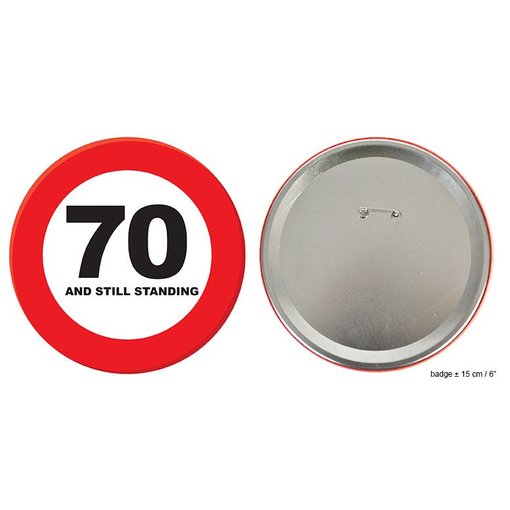 Button 70 jaar and still standing