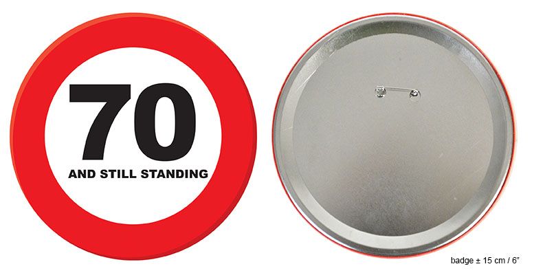 Button 70 jaar and still standing