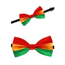 Strik satijn rood/geel/groen